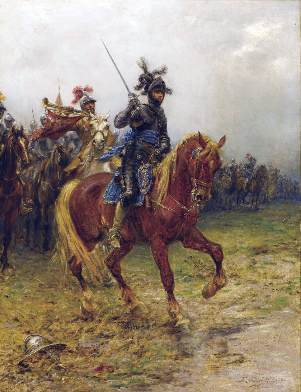 Ruprecht z Falce řekl Rupert z Rýna nebo princ Rupert, voják, rytec a vynálezce - princ Rupert, hrabě Palatine z Rýna (1619-1682), vévoda z Cumberlandu, od Croftse, Ernesta (1847-1911). olej na plátně od Ernest Crofts
