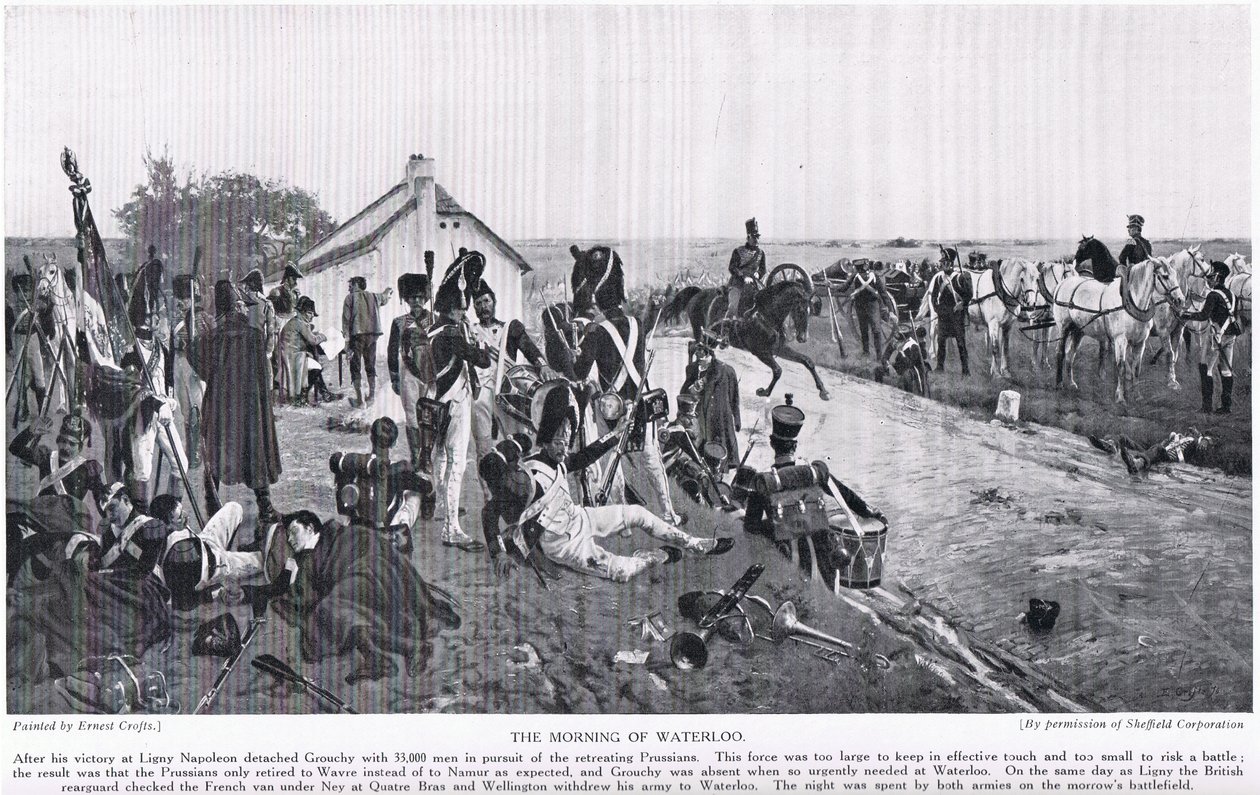 The Morning of Waterloo, ilustrace z 