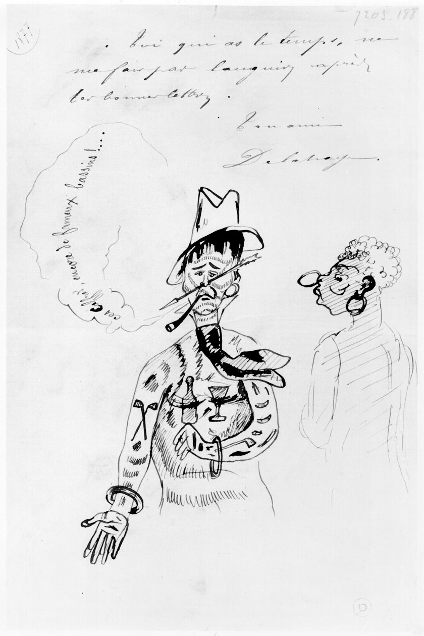 Arthur Rimbaud (1854-91) jako Caffre, 1877 od Ernest Delahaye