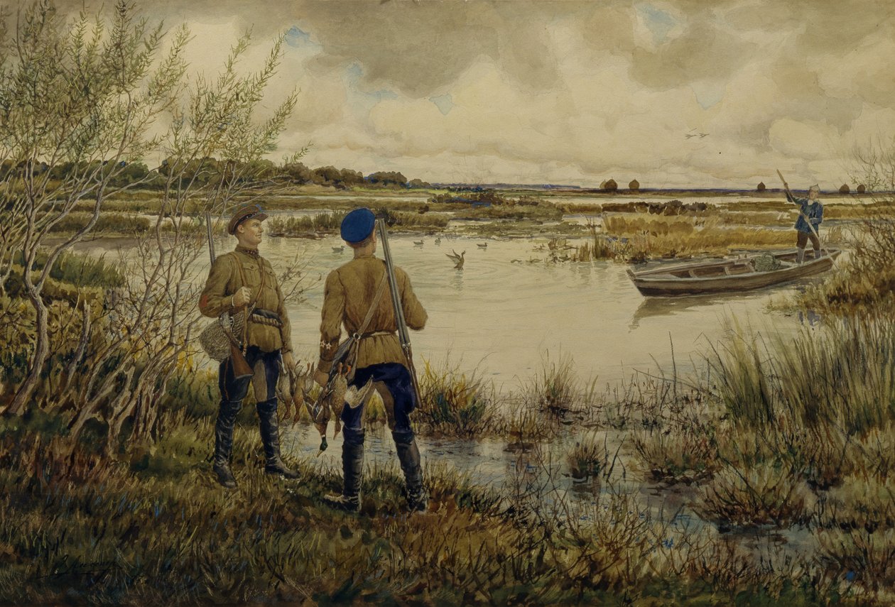 Návrat z lovu, 1937 od Ernest Ernestovich Lissner