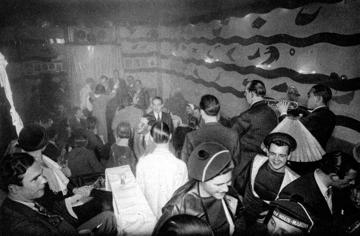 Hospoda na Montparnasse, Paříž, 1931. od Ernest Flammarion