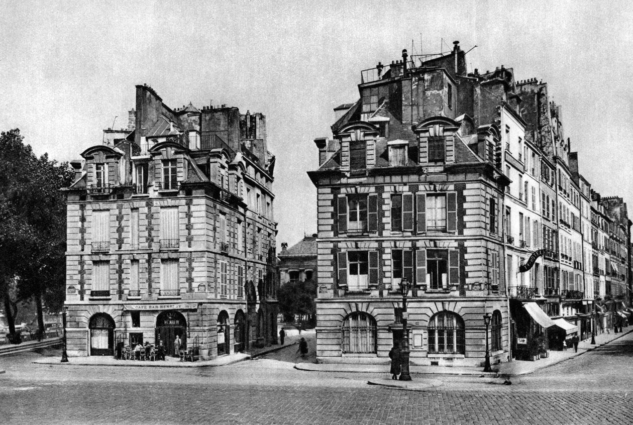 Staré domy z období Ludvíka XIII., s výhledem na Pont Neuf, Paříž, 1931. od Ernest Flammarion