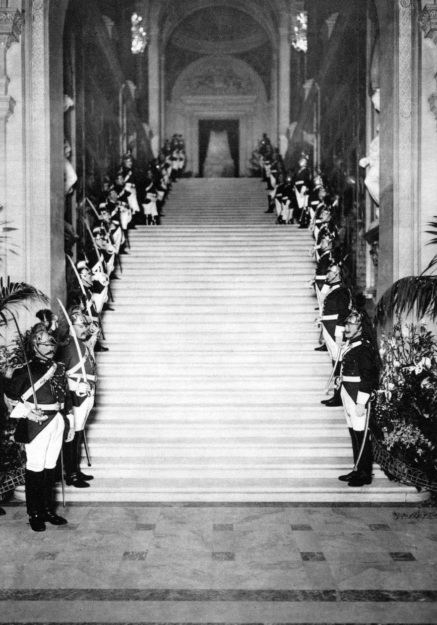 Republikánské gardy na recepci, radnice, Paříž, 1931. od Ernest Flammarion