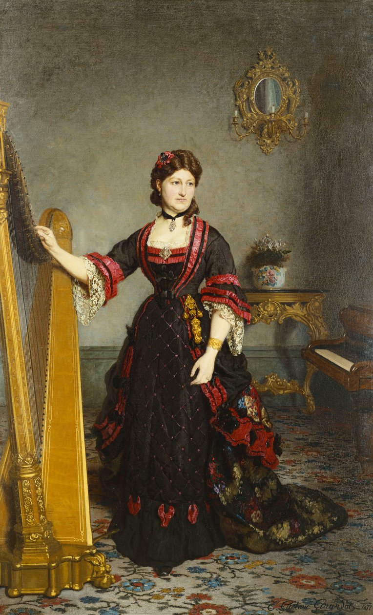 Portrét dámy, 1877 od Ernest Gustave Girardot