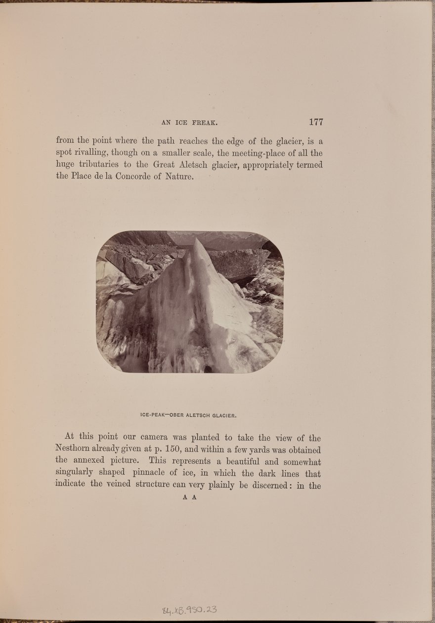 Ledový vrchol - Horní Aletschský ledovec od Ernest H. Edwards