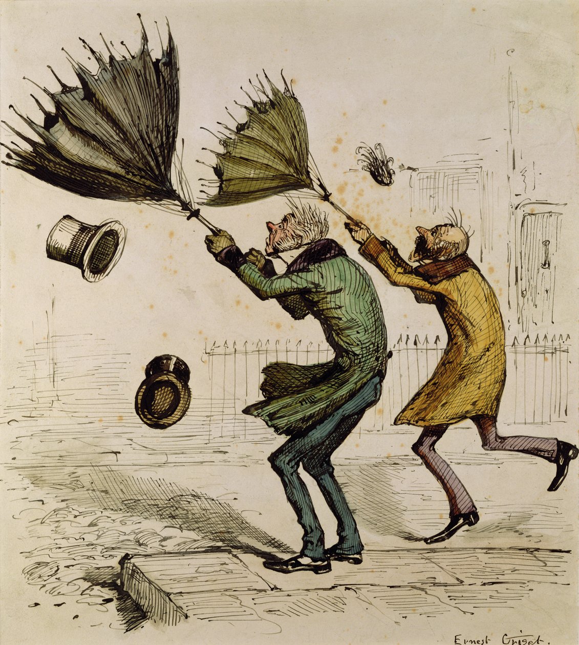 Náhlá bouře od Ernest Henry Griset