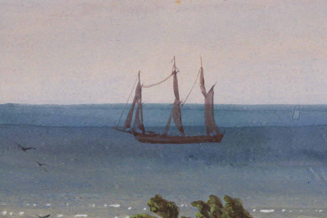 Detail Triptychu atolu, 1871 od Ernest Henry Griset