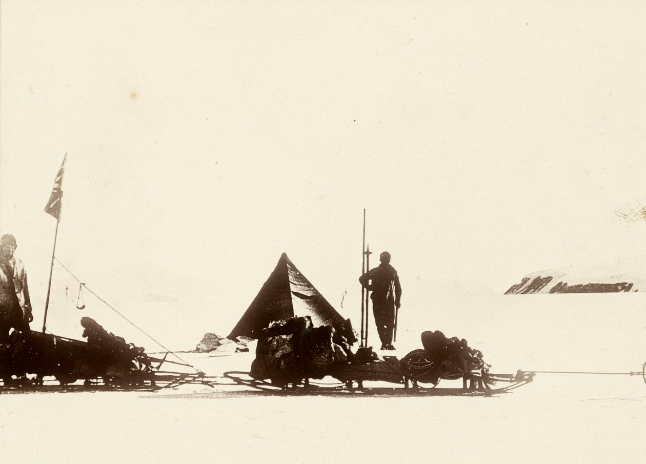 Nejdále na jih: Národní antarktická expedice. Z alba sira Ernesta Henryho Shackletona s názvem National Antarctic Expedition (1901-1903). od Ernest Henry Shackleton