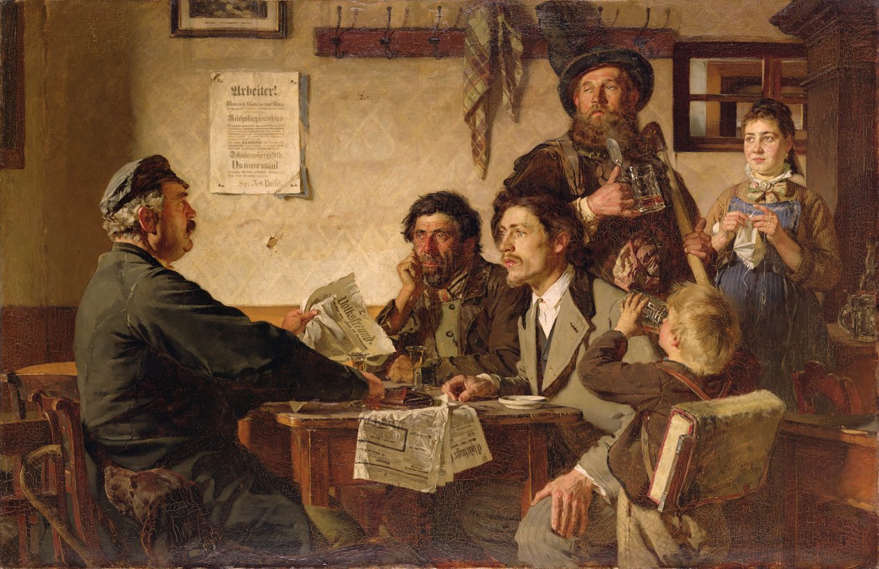 Scéna v hostinci, 1877 od Ernest Henseler