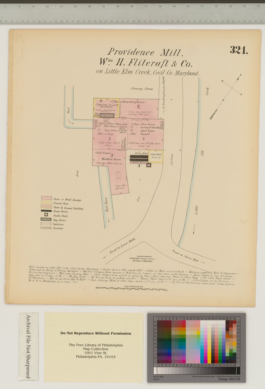 Providence Mill, Little Elk Creek, Maryland, Hexamer General Surveys od Ernest Hexamer