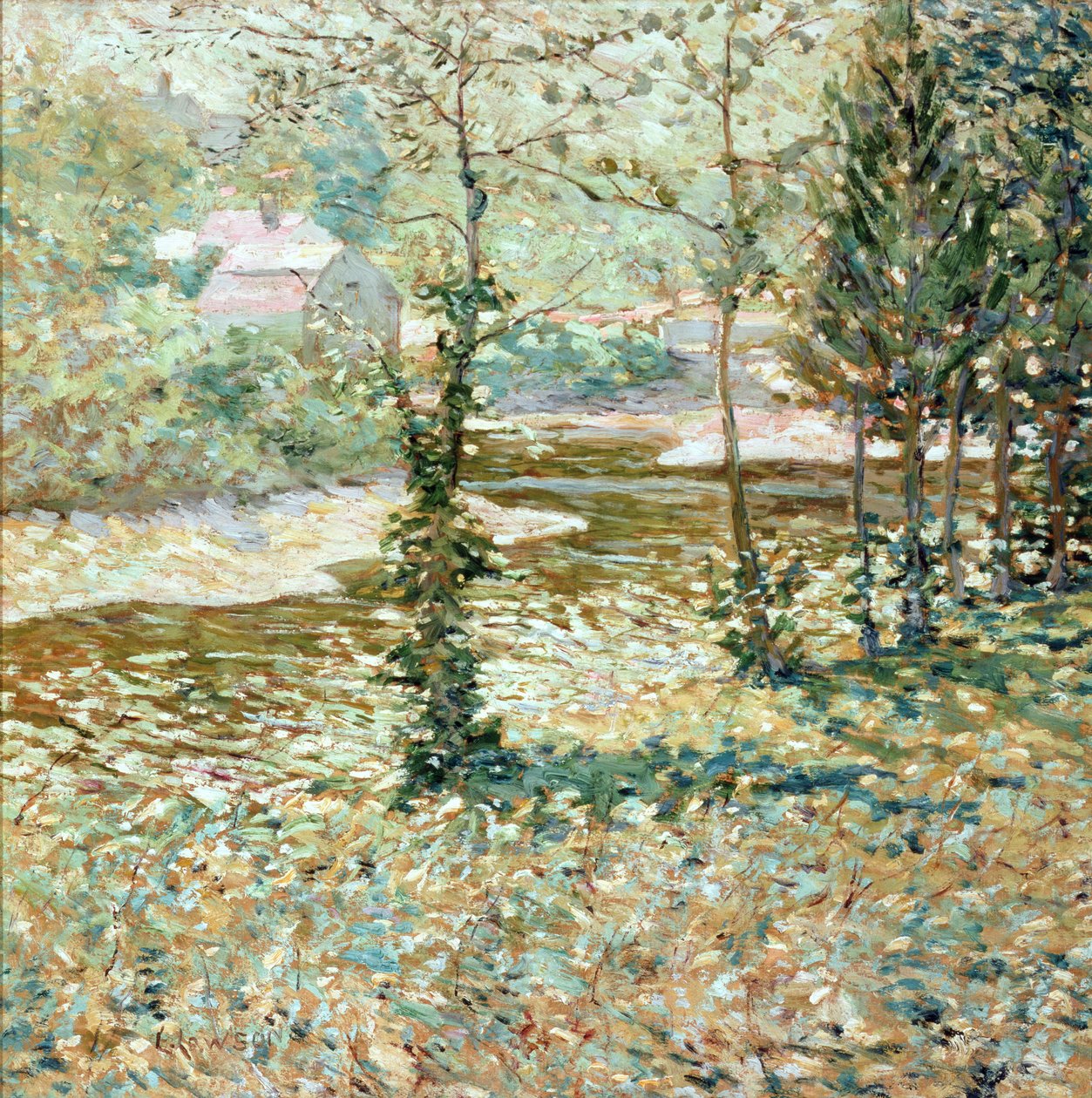 Venkovská scéna, zima, 1910 od Ernest Lawson