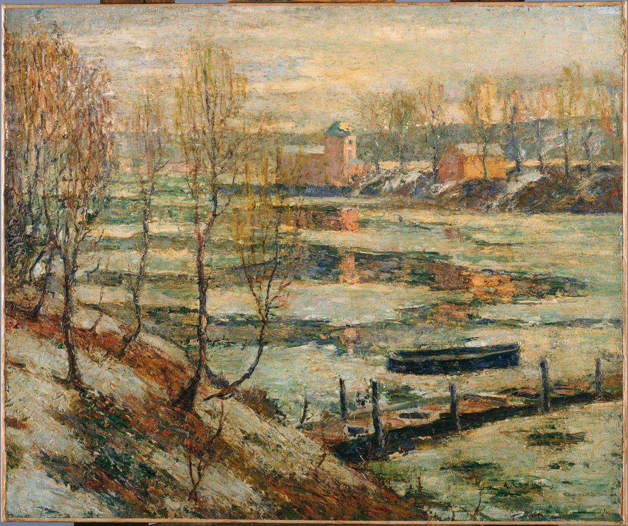 Led v řece od Ernest Lawson