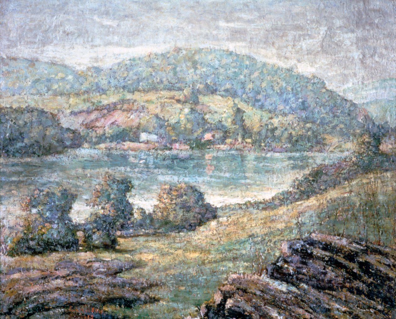 Ranní světlo, River Valley, Connecticut, 1919 od Ernest Lawson