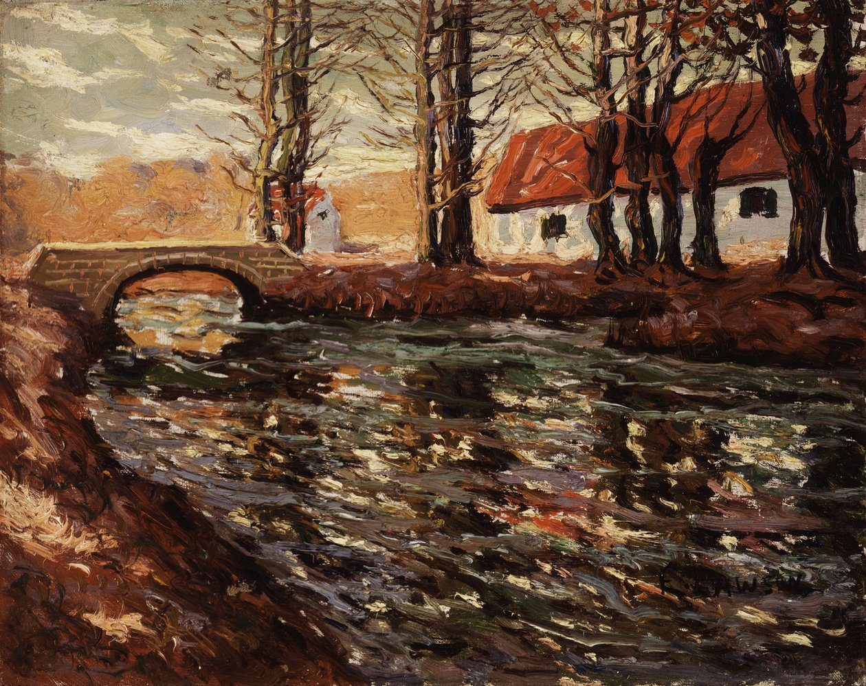 Říční krajina, kolem roku 1920 od Ernest Lawson