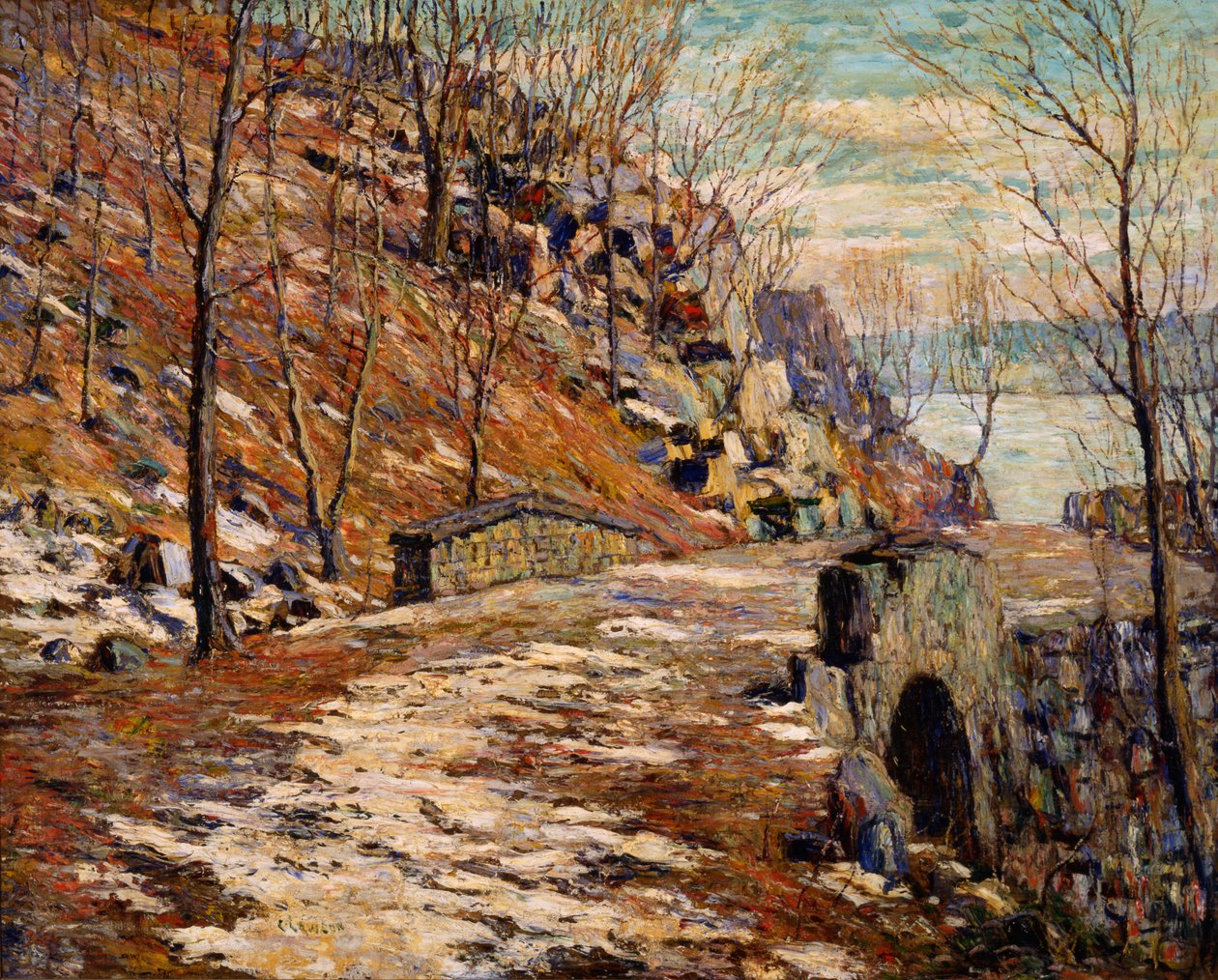 Cesta dolů po palisádách od Ernest Lawson