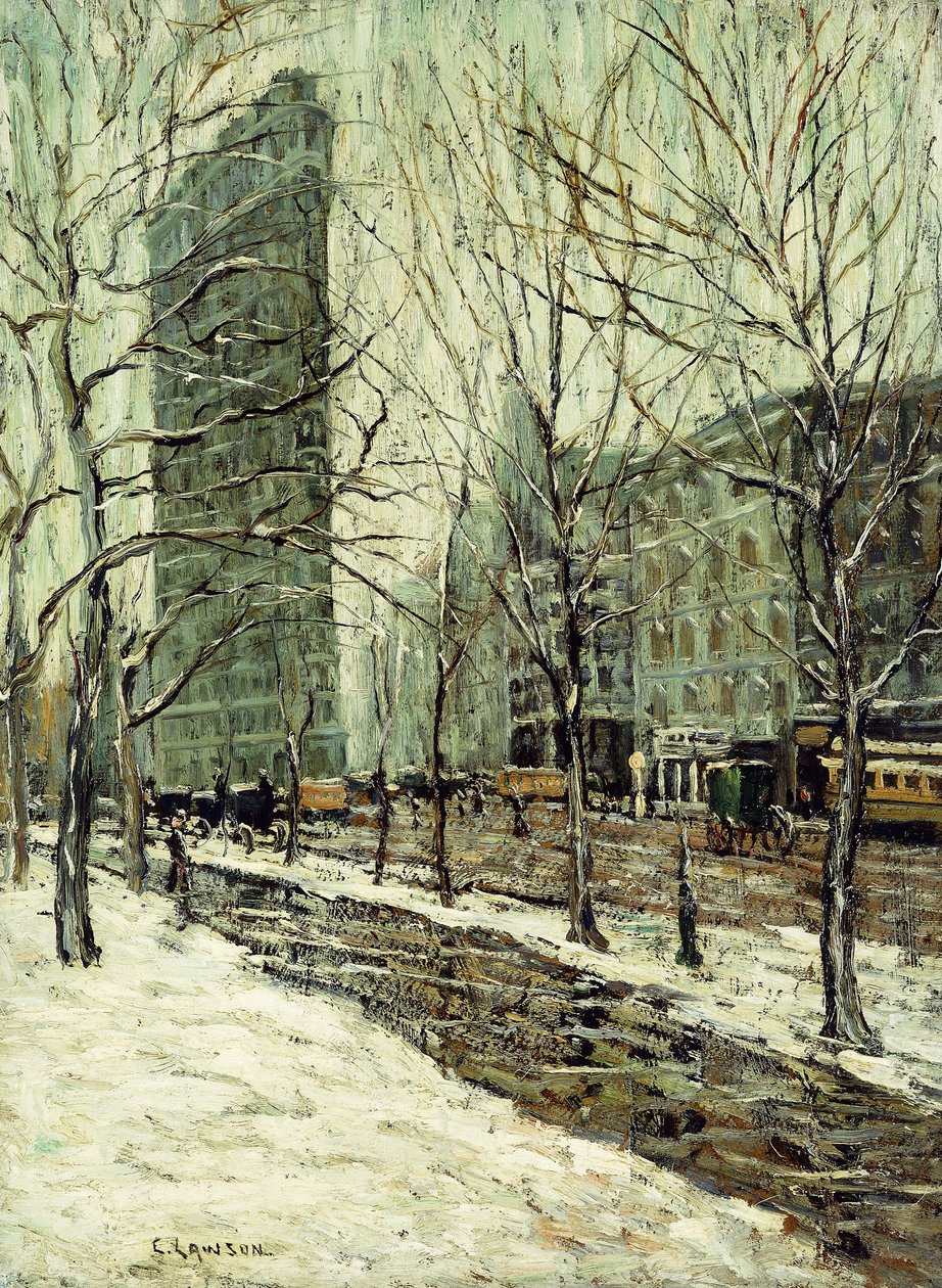 Budova Flatiron od Ernest Lawson