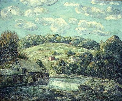 The Old Mill, Wilton, Connecticut (olej na plátně) od Ernest Lawson