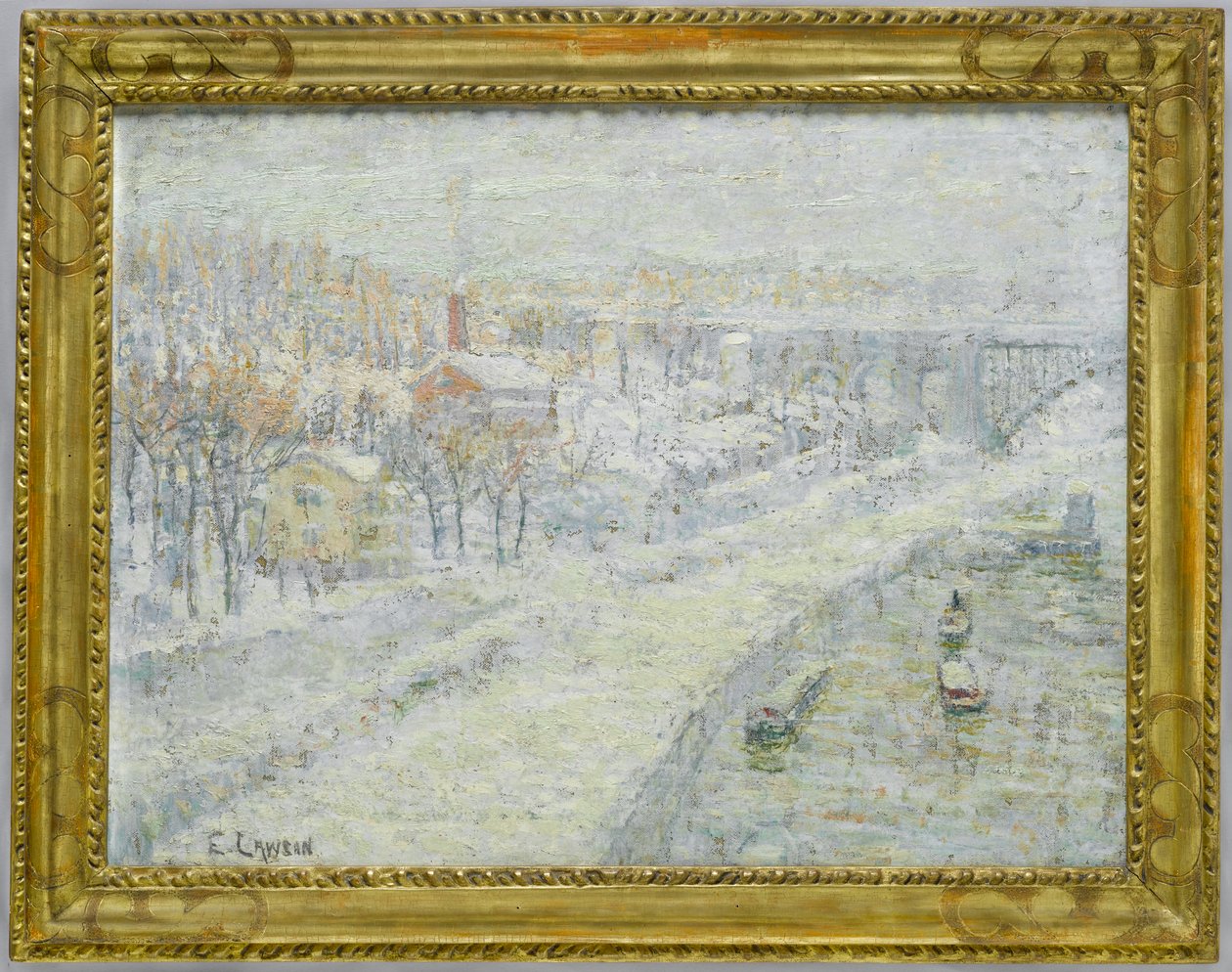 Zimní krajina - Washington Bridge, c.1907-10 od Ernest Lawson
