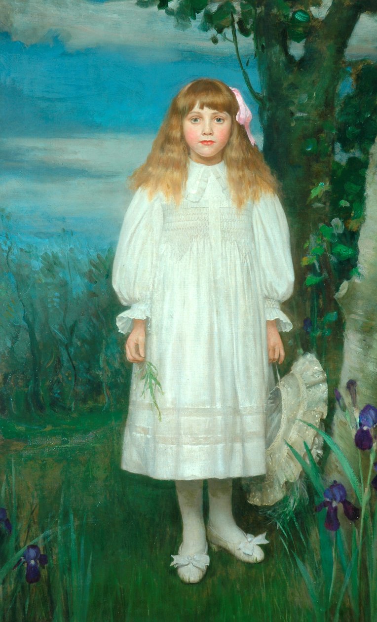 Slečna Catherine Howardová, kolem roku 1904 (olej na plátně) od Ernest Leopold Sichel