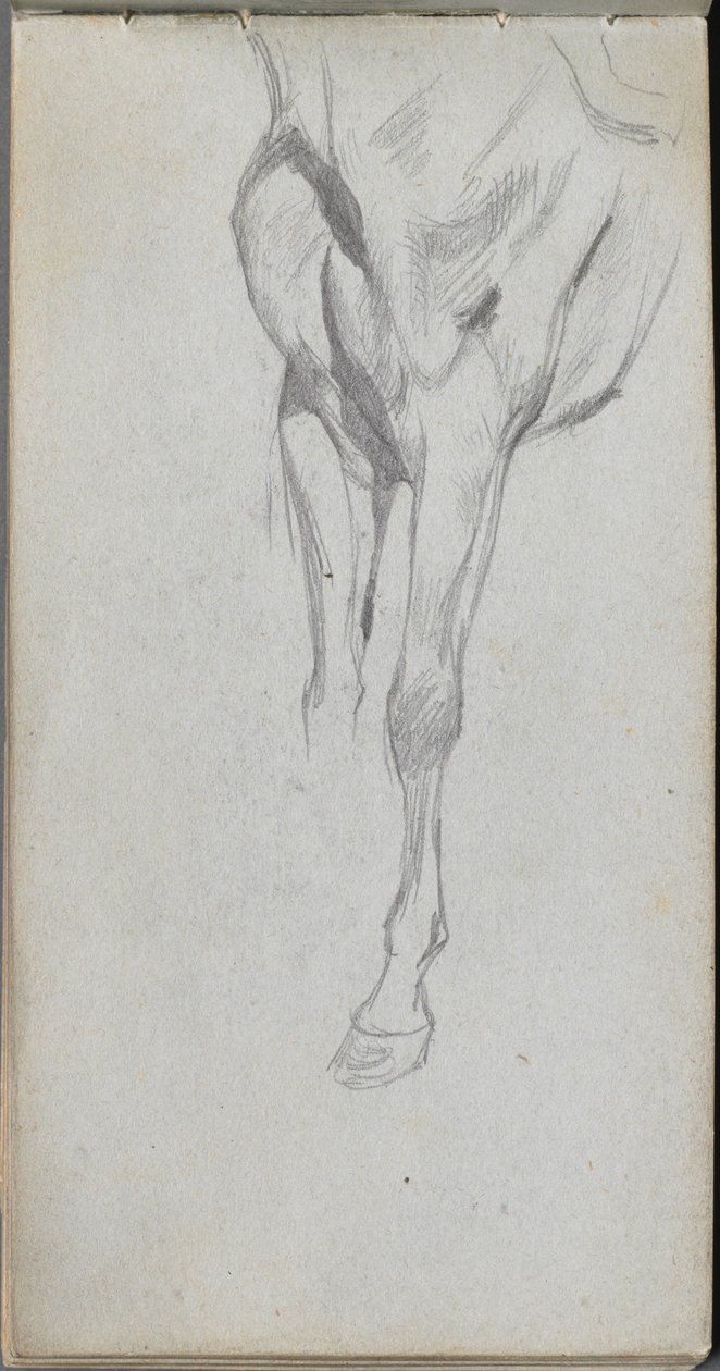 Skicák, strana 48: Studie koně od Ernest Meissonier