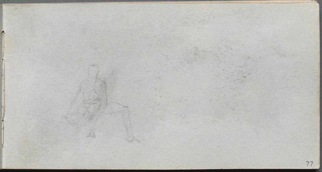 Skicák, strana 77: Figurální studie od Ernest Meissonier