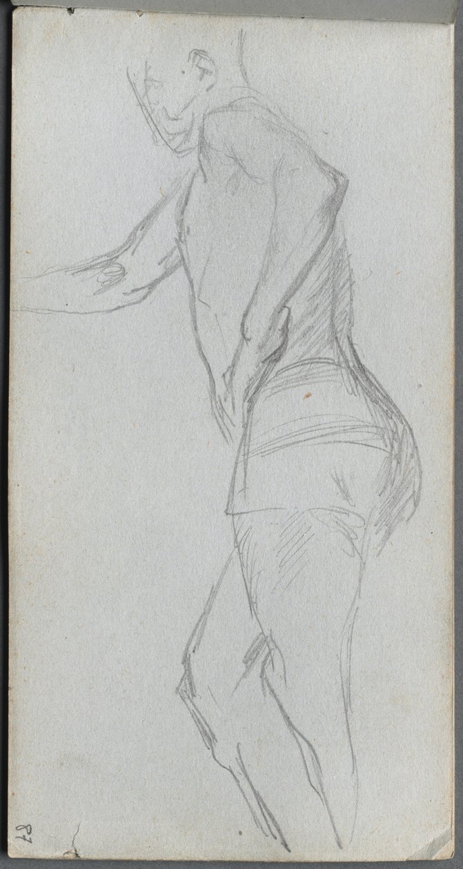 Náčrtník, strana 87: Studie obrázku od Ernest Meissonier
