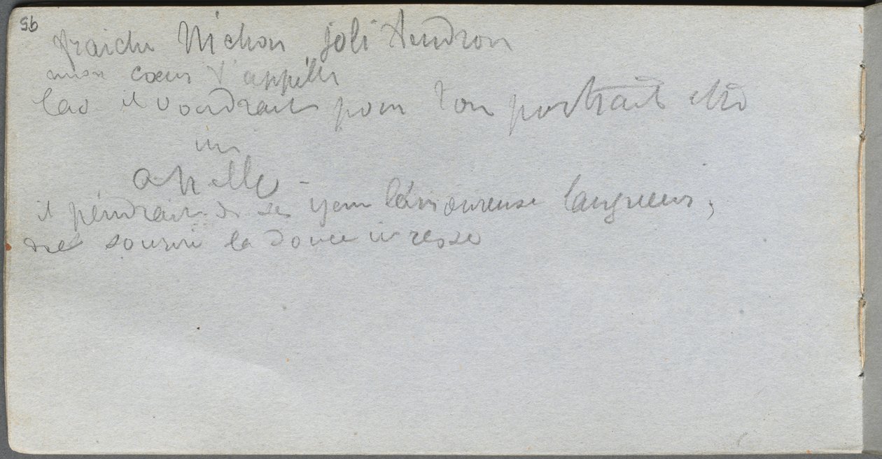 Náčrtník, strana 95: Poznámky. od Jean Louis Ernest Meissonier