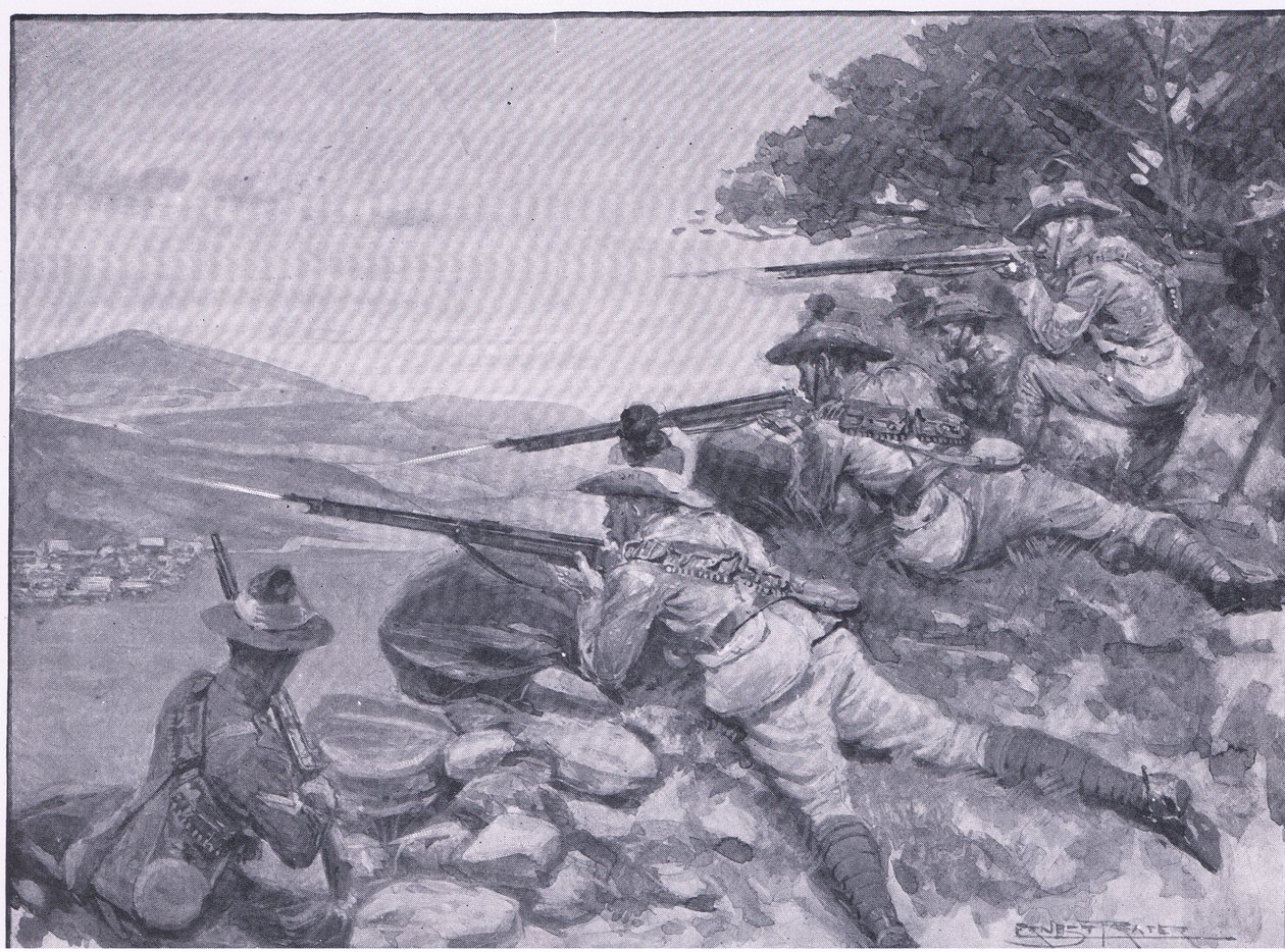 Dát jim šanci, z After Pretoria: The Guerilla War vydané Harmsworth Bros Limited, 1901 od Ernest Prater