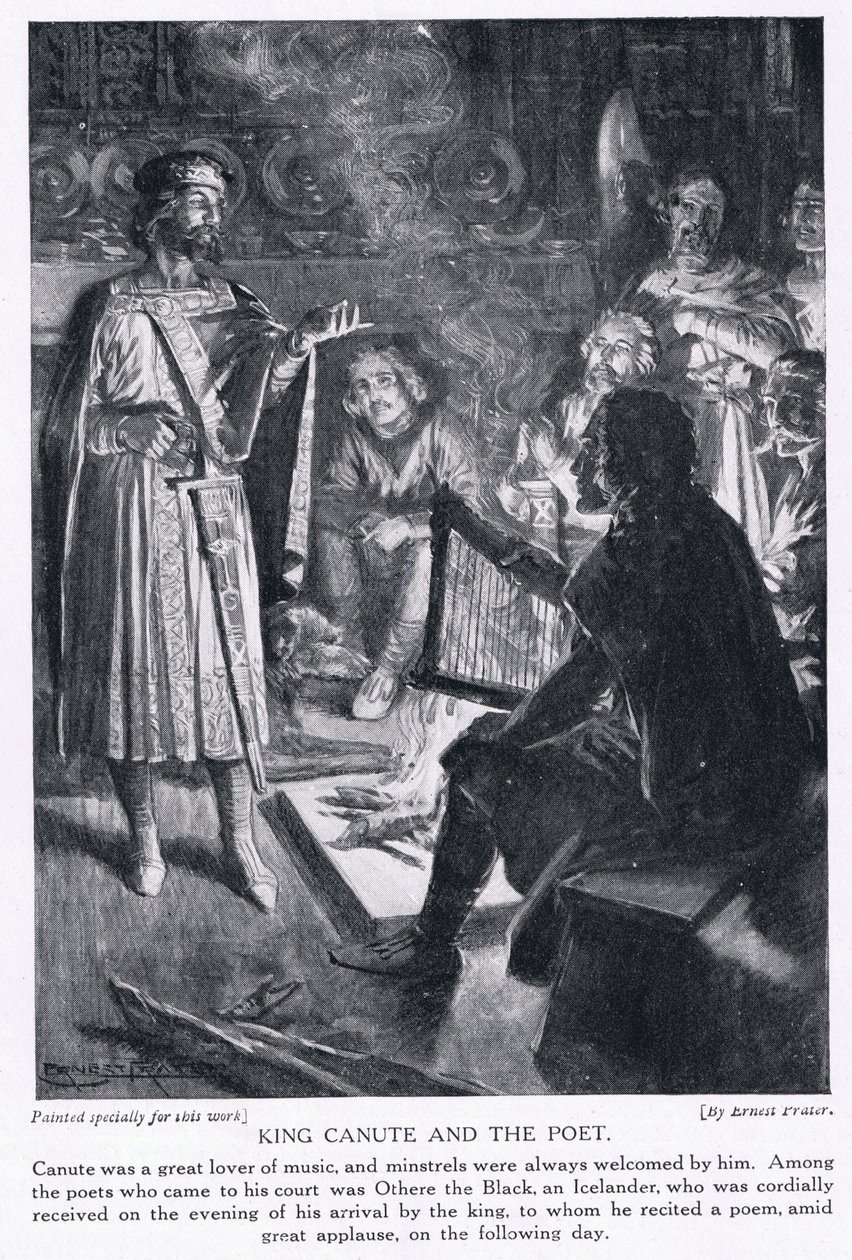 Král Canute a básník, 20. léta 20. století od Ernest Prater