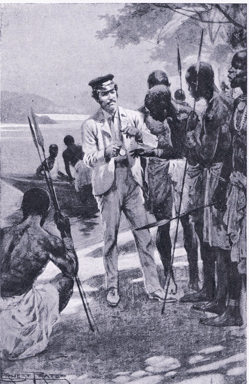 Získání přátelství s hodinkami, ilustrace z Cassells Romance of Famous Lives, kolem roku 1940 od Ernest Prater