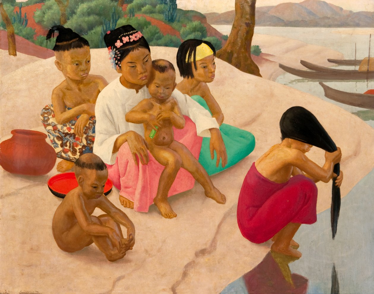 Na březích Irrawaddy od Ernest Procter