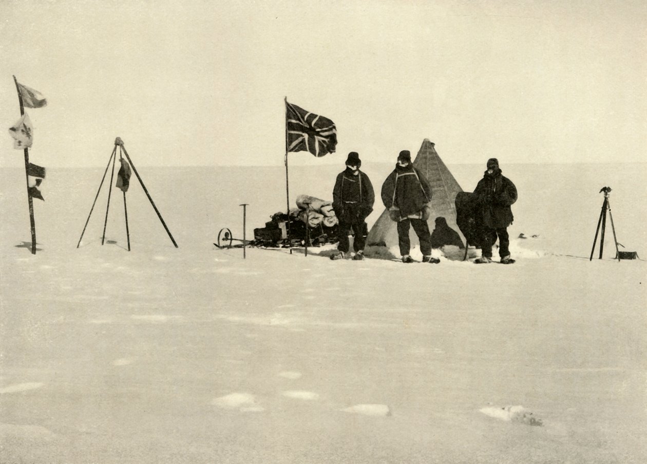 „Vánoční tábor na náhorní plošině“, prosinec 1908, 1909 od Ernest Shackleton