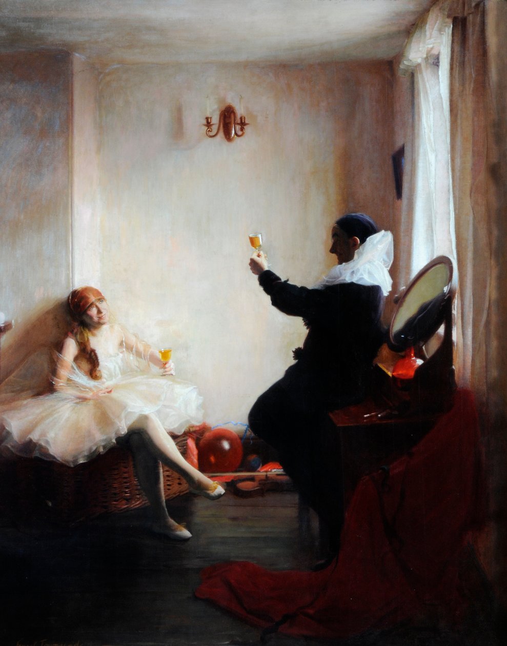 Přestávka na matiné (olej na plátně) od Ernest Townsend