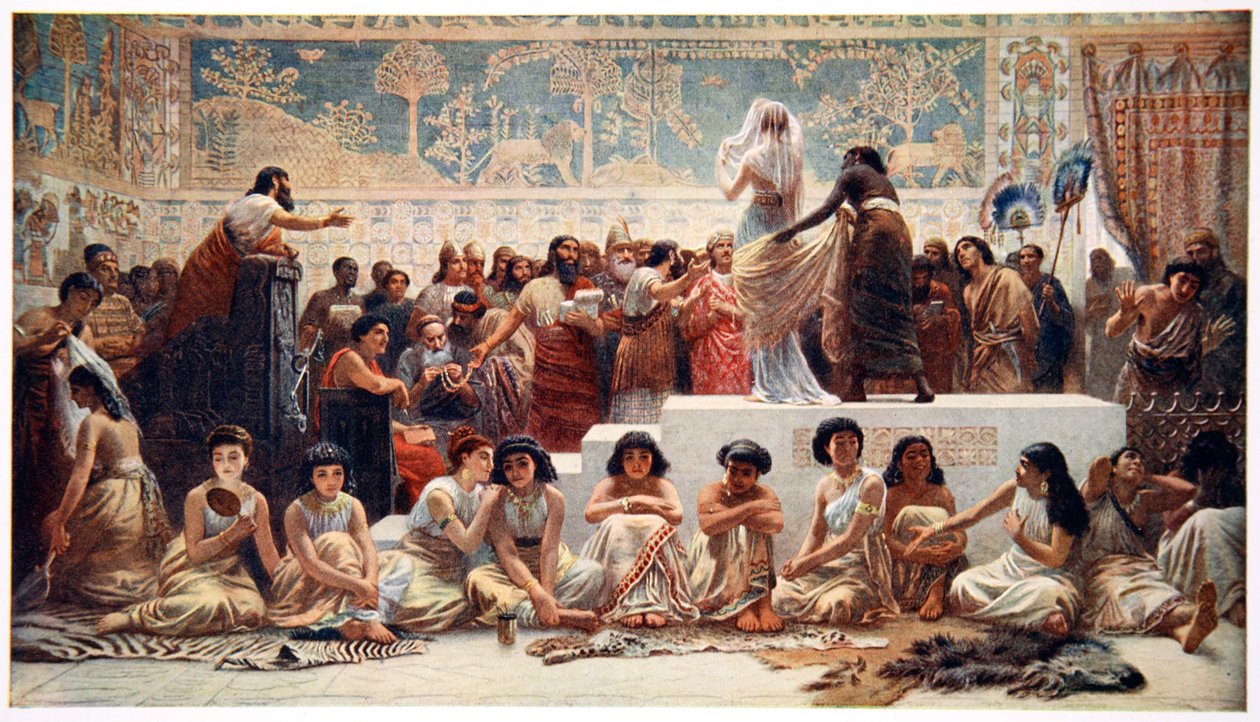 „Babylonský svatební trh“, 1915. od Ernest Wellcousins