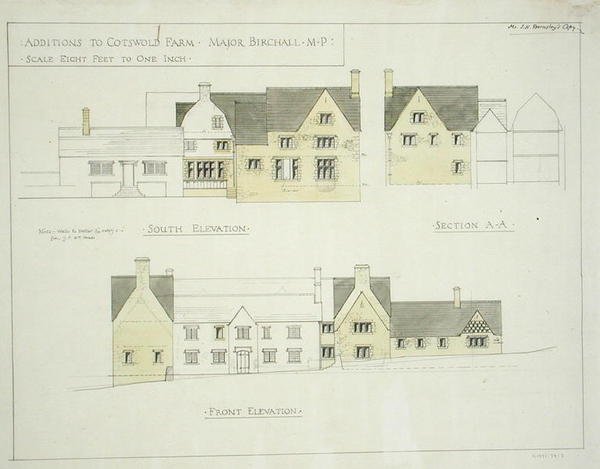 Přírůstek k Cotswold Farm, Gloucestershire od Ernest William Gimson