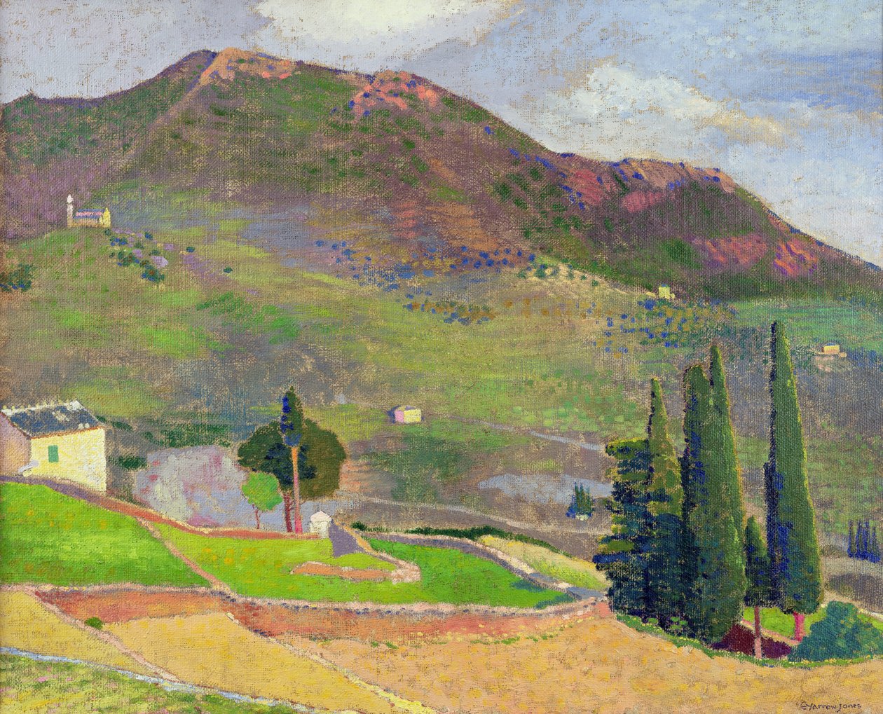 Mount Ste. Vítězství (olej na plátně) od Ernest Yarrow Jones