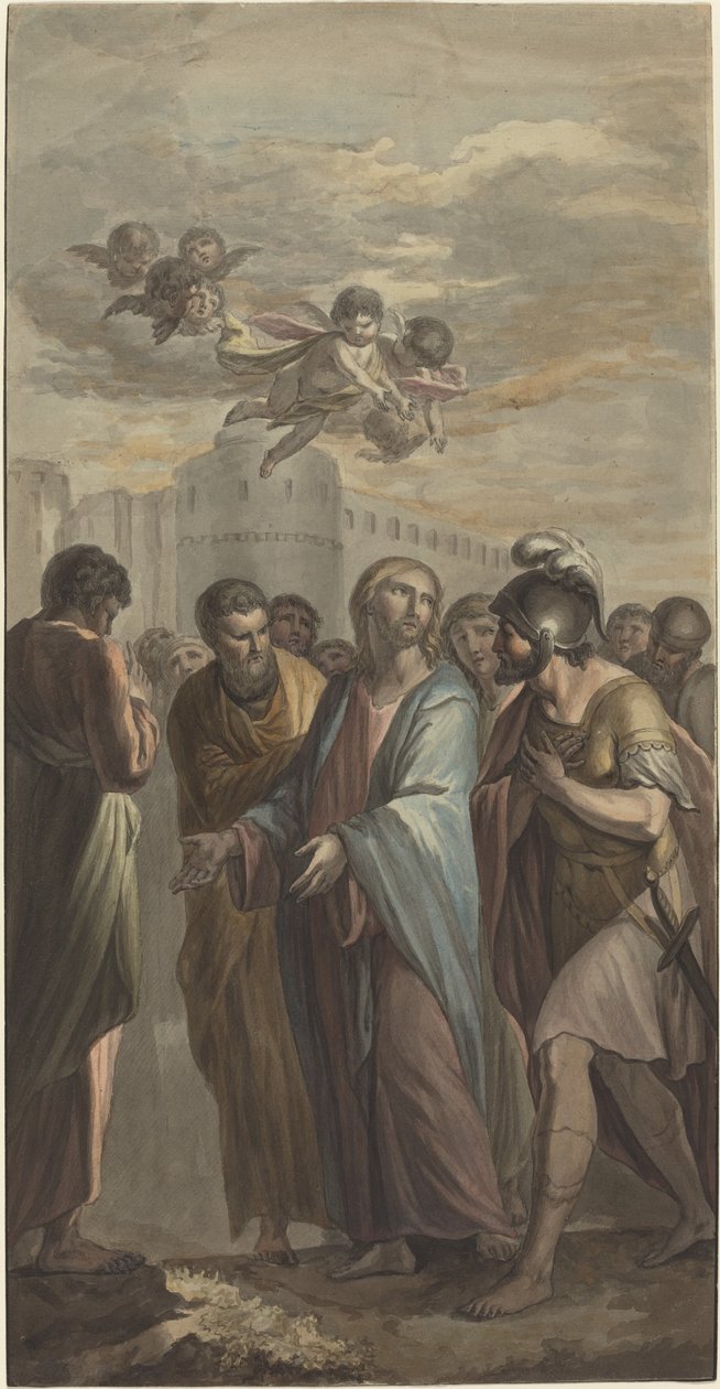 Kristus s apoštoly a římským vojákem od Ernest Zacharias Platner