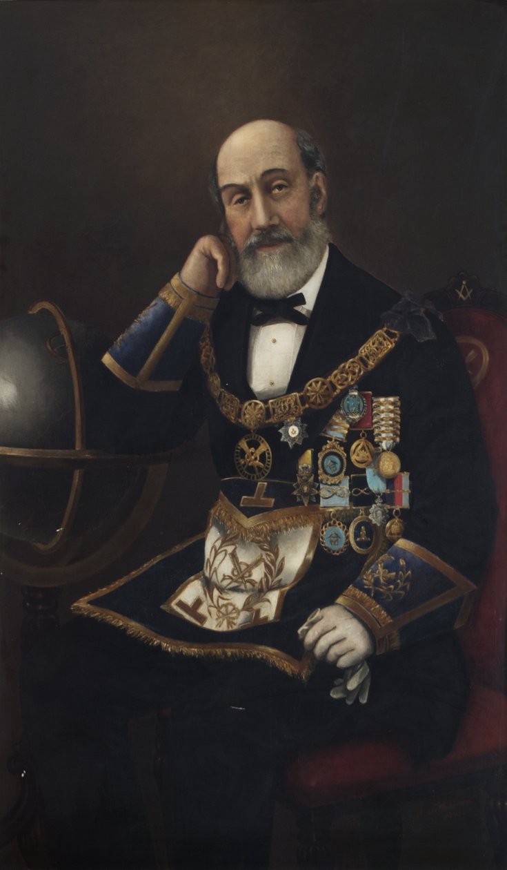 John Morant Hervey, velký tajemník, 1875 od Ernest de Cleichen von Tettenborn