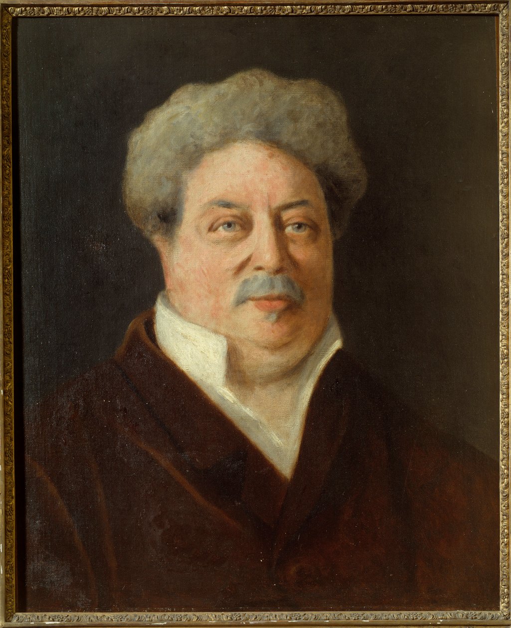 Portrét Alexandra Dumase Perea (1802-1870) Obraz Ernestine Philippain (19. století) 1860 Villers Cotterets. Muzeum Alexandra Dumase od Ernestine Philippain
