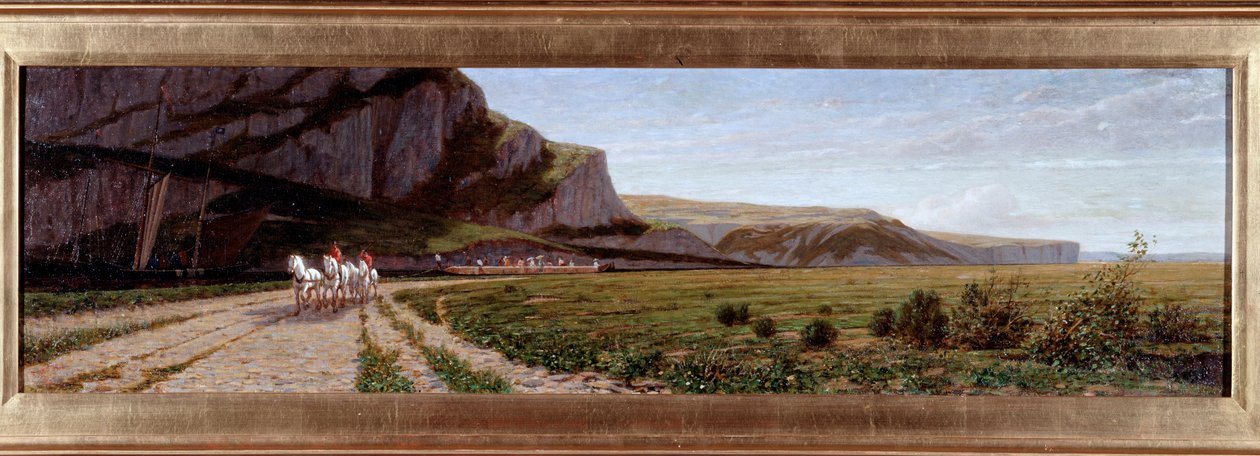 Překročení kanálu Crinan, Skotsko Malba Ernesta Bertea (1836-1904) od Ernesto Bertea