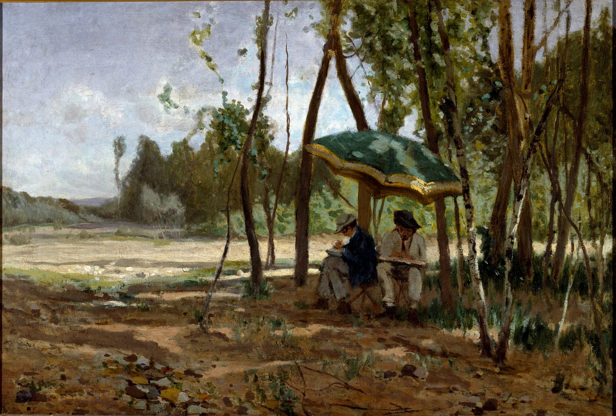 Obraz Malíři od Ernesta Raypera (1840-1873) Genes Galleria d