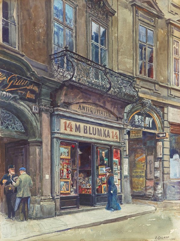 Die Weihburggasse ve Wiennu Angličtina: Weihburggasse ve Viennanu od Ernst Graner