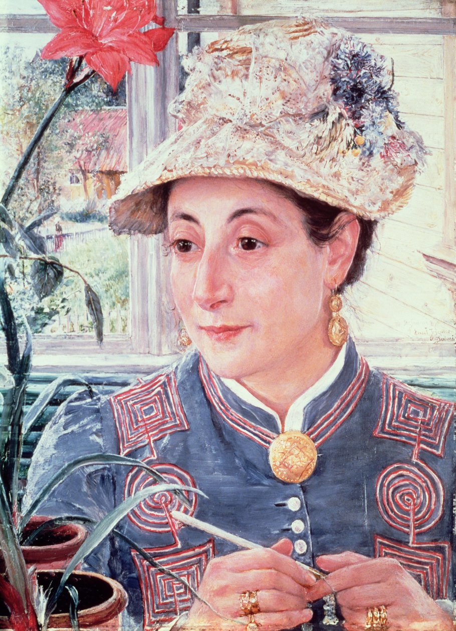 Jeanette Rubenson, 1883 od Ernst Josephson