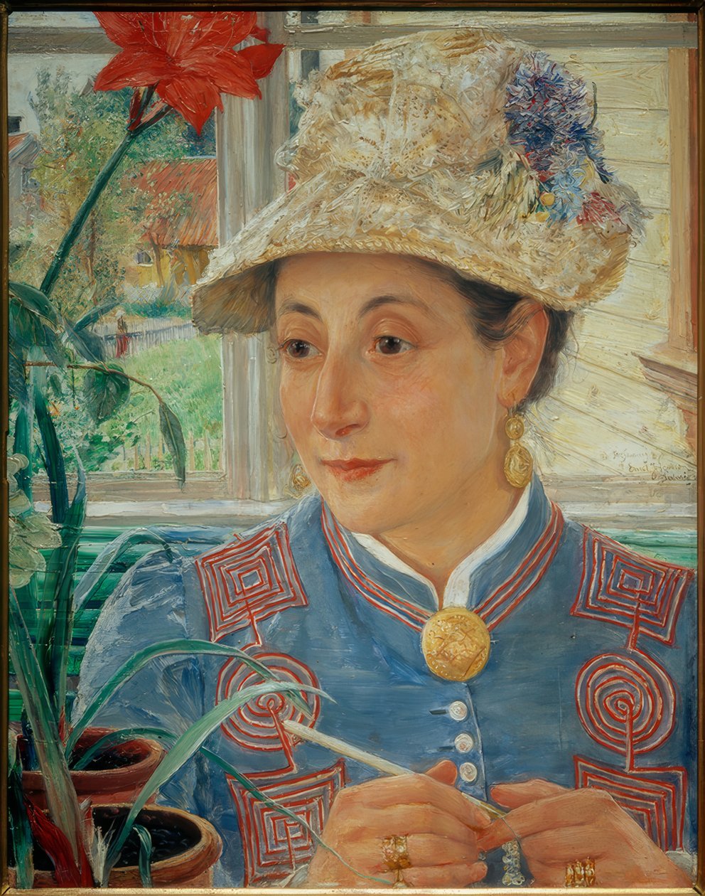 Portrét Jeanette Rubenson od Ernst Josephson