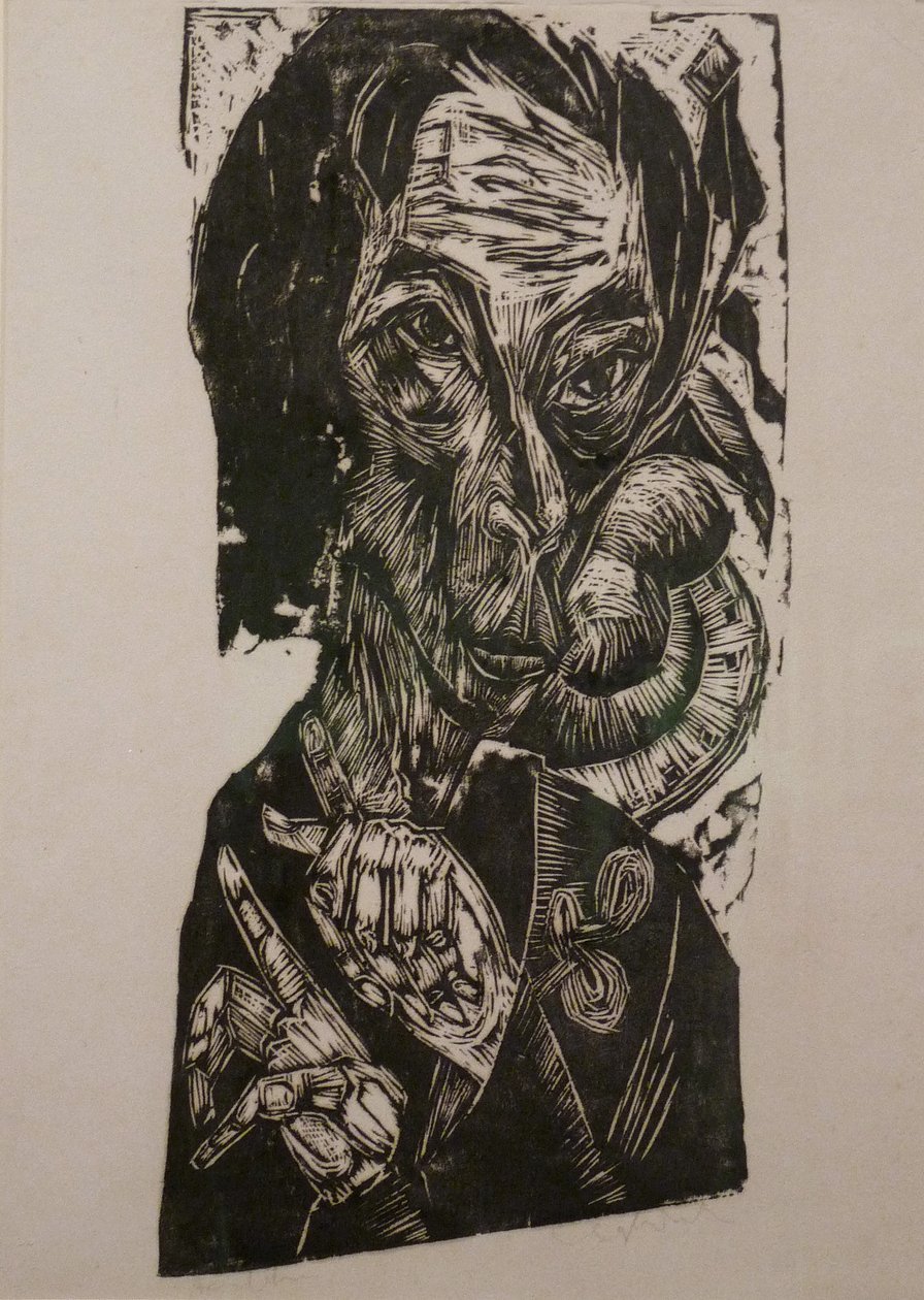 Hlava nemocných od Ernst Ludwig Kirchner