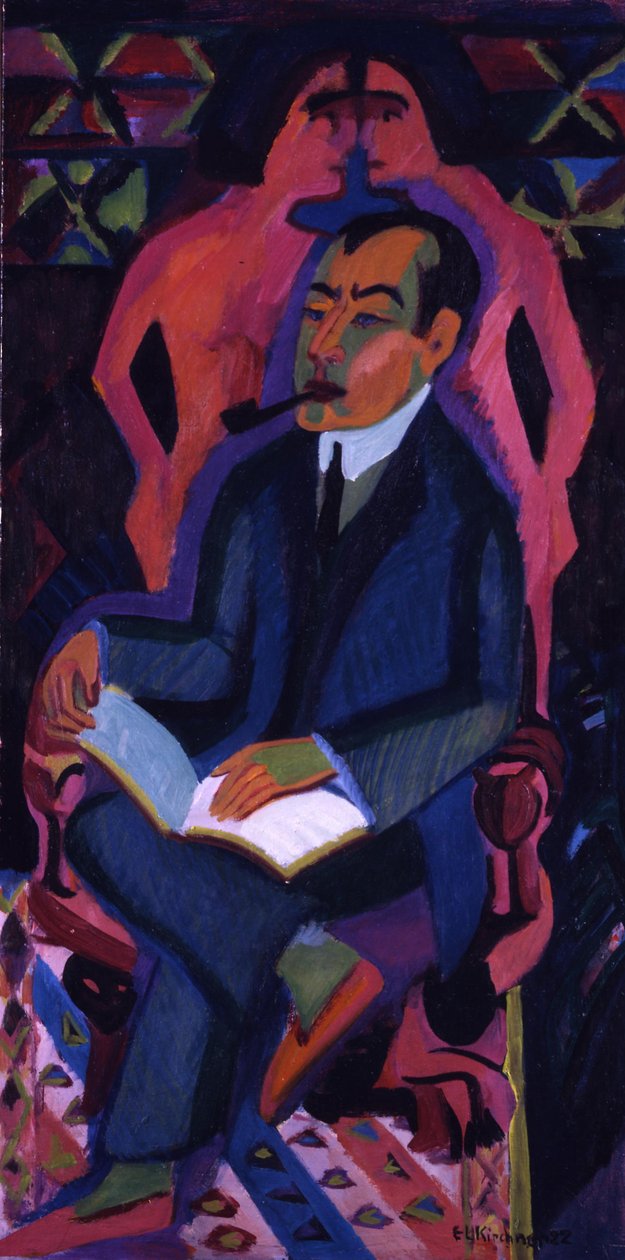 Portrét obchodníka s uměním Manfreda Schamesa od Ernst Ludwig Kirchner