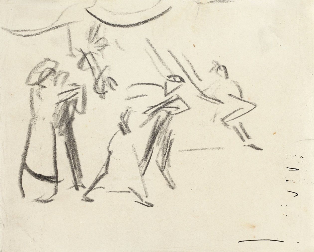 TANEČNÍ SCÉNA TANCUJÍCÍ V ELDORADONU od Ernst Ludwig Kirchner