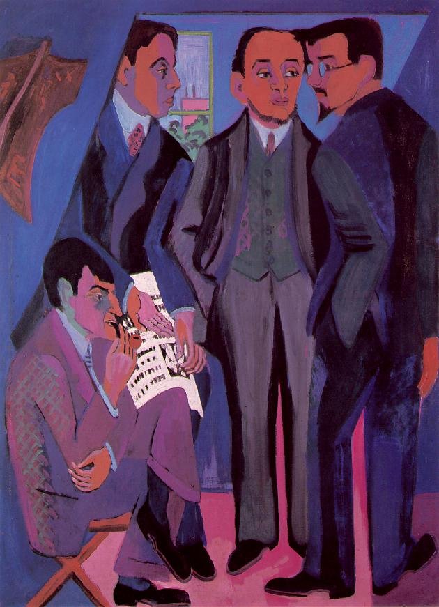 Skupina umělců od Ernst Ludwig Kirchner