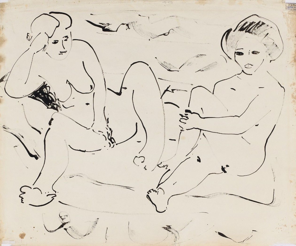 Akt (směrem) od Ernst Ludwig Kirchner