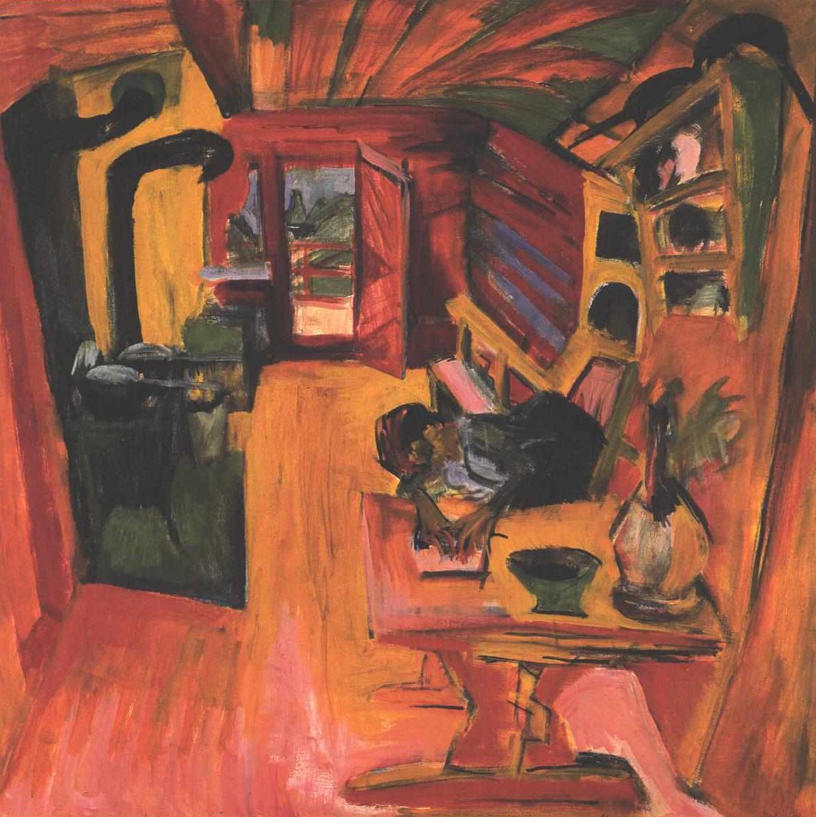 Alpská kuchyně od Ernst Ludwig Kirchner